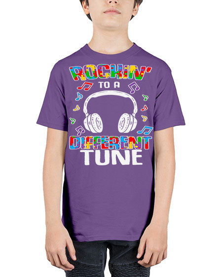 autism game rocking to a 23# - autism - Youth Tee Unisex
