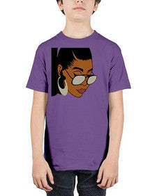 black afro 42# - black girls or women - Youth Tee Unisex