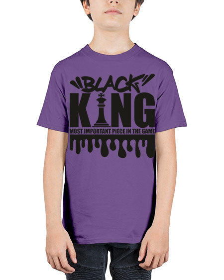 black king 214# - black words and phrases - Youth Tee Unisex