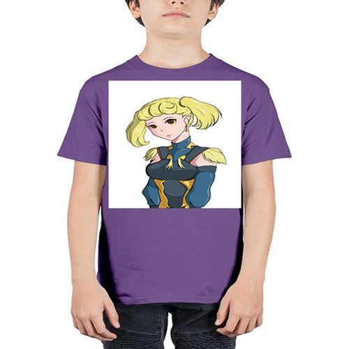blonde girl wearing royal dress 30# - anime - Youth Tee Unisex