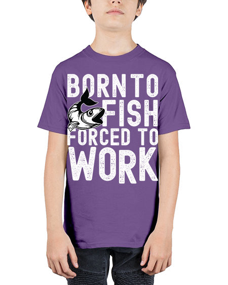 born to fish 64# - shark-fish - Youth Tee Unisex