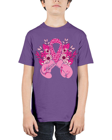boxing gloves breast cancer - breast cancer - Youth Tee Unisex