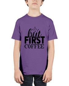 but first coffee 697# - tea - Youth Tee Unisex
