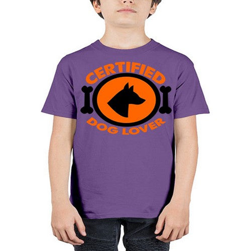 certified dog lover - dogs - Youth Tee Unisex