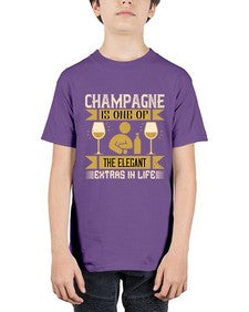 champagne is one of the elegant extras in life 78# - drinking - Youth Tee Unisex