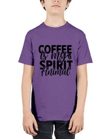 coffee is my spirit animal 820# - tea - Youth Tee Unisex