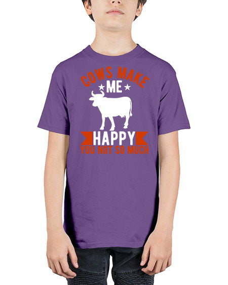 cows make me happy you not so much Style 5# - cow - Youth Tee Unisex