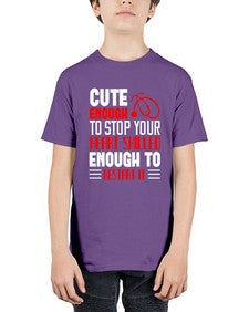 cute enough to stop your Style 689# - nurse - Youth Tee Unisex
