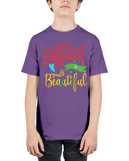 different is beautiful Style 11# - autism - Youth Tee Unisex