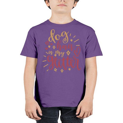 dog hauir is my glitter 81# - dogs - Youth Tee Unisex