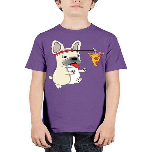 dog pizza funny shirt 90# - dogs - Youth Tee Unisex