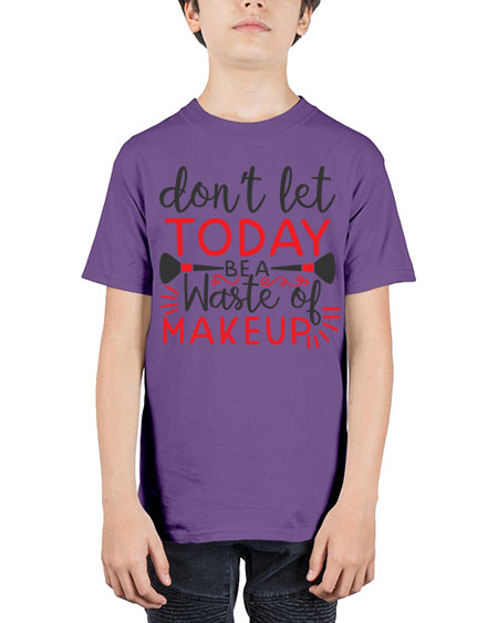 don’t let today be a waste of makeup Style 158# - beauty - fashion - Youth Tee Unisex