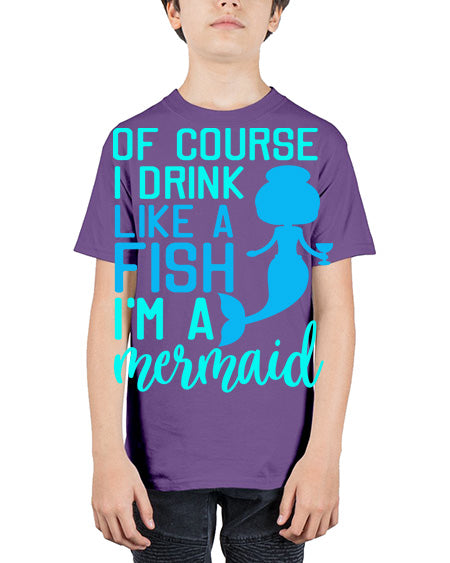 drinklikeafishvk 61# - shark-fish - Youth Tee Unisex