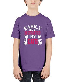 easily distracted by cats Style 46# - cats - Youth Tee Unisex