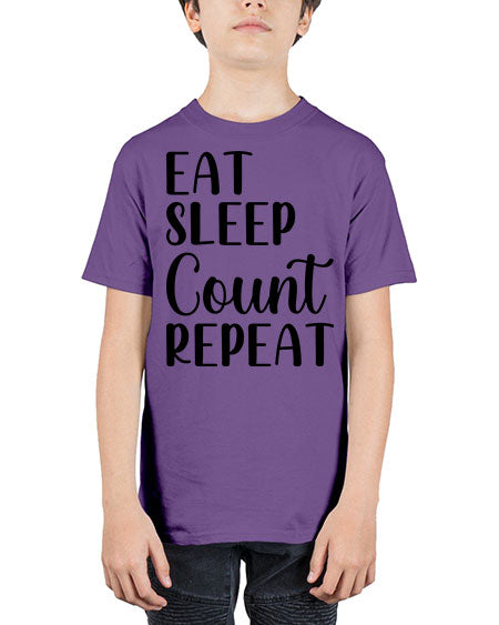 eat sleep count repeat 735# - pharmacist - Youth Tee Unisex