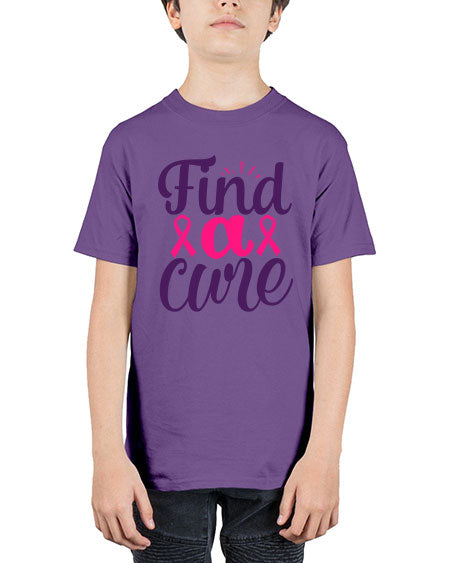 find a cure - breast cancer - Youth Tee Unisex