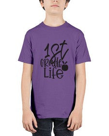 first grade design black 122# - first grade - Youth Tee Unisex