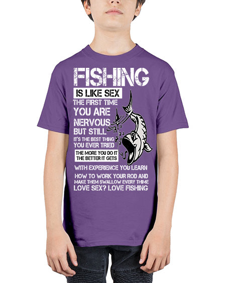 fishing 28# - shark-fish - Youth Tee Unisex