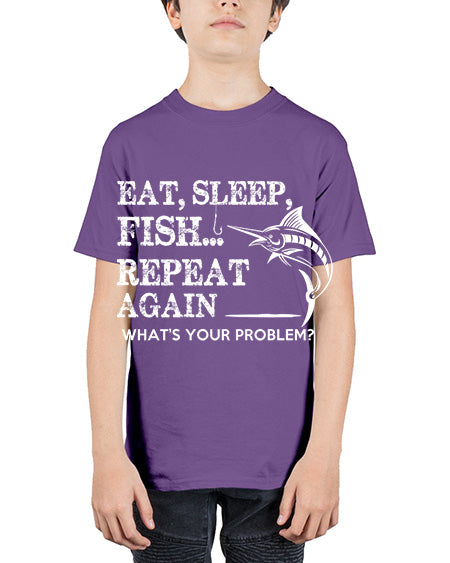 fishing 36# - shark-fish - Youth Tee Unisex