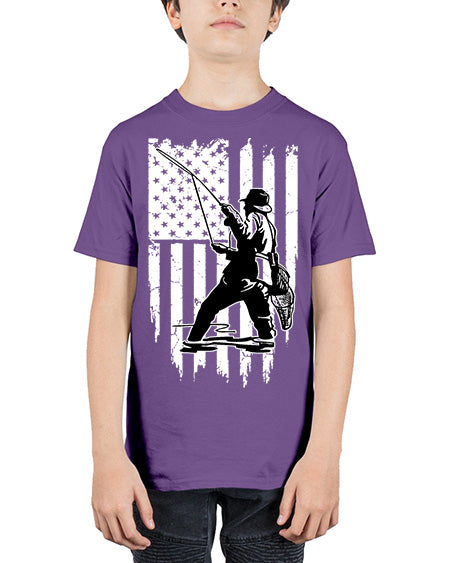 fishing 37# - shark-fish - Youth Tee Unisex