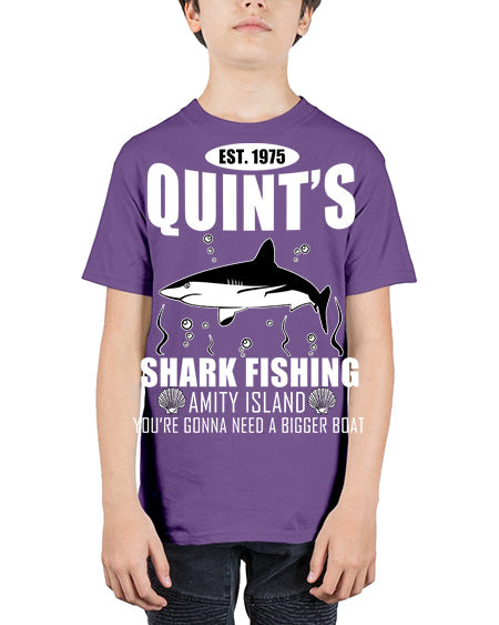 fishing 40# - shark-fish - Youth Tee Unisex