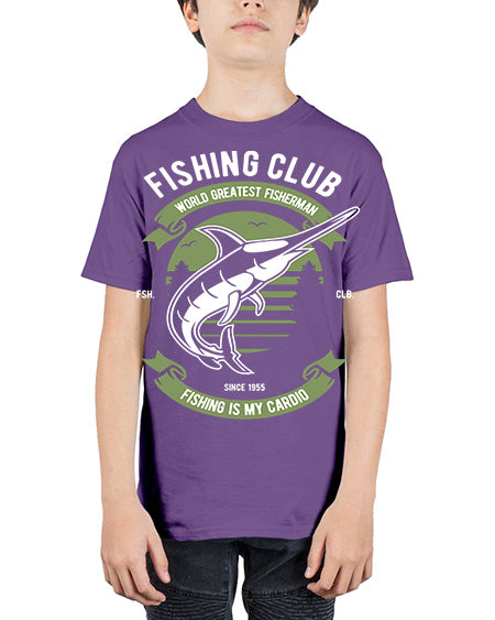 fishing club 50# - shark-fish - Youth Tee Unisex
