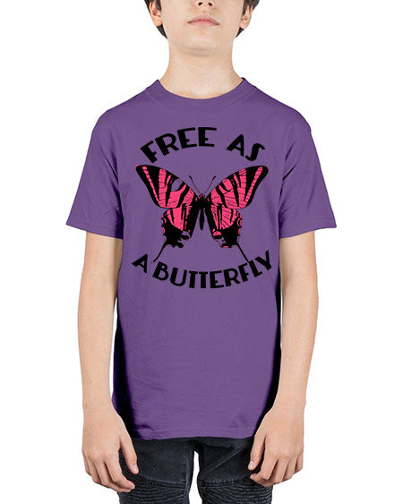 free as a butterfly - butterfly - Youth Tee Unisex