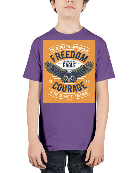 freedom eagle 35# - birds - Youth Tee Unisex