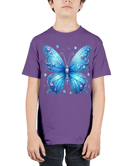 glitter butterfly 17# - butterfly - Youth Tee Unisex