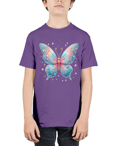 glitter butterfly 1# - butterfly - Youth Tee Unisex