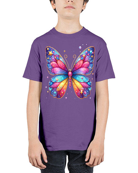 glitter butterfly 20# - butterfly - Youth Tee Unisex