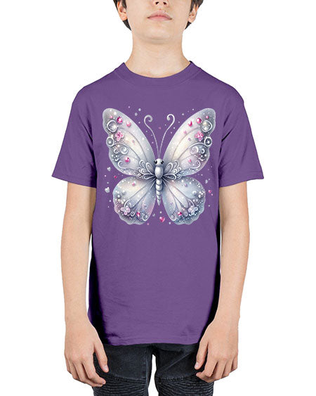 glitter butterfly 21# - butterfly - Youth Tee Unisex