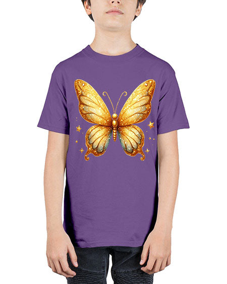 glitter butterfly 24# - butterfly - Youth Tee Unisex