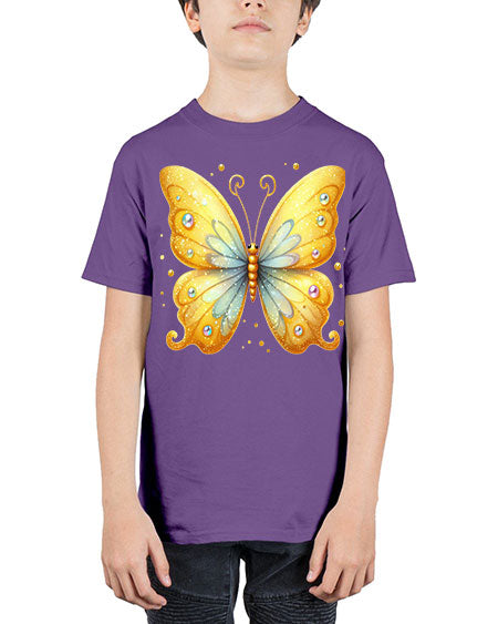 glitter butterfly 3# - butterfly - Youth Tee Unisex