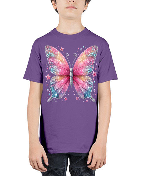 glitter butterfly 8# - butterfly - Youth Tee Unisex