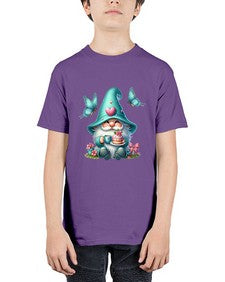 gnome with butterfly 14# - gnome - Youth Tee Unisex