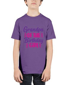 grandpa of the birthday girl 146# - unicorn - Youth Tee Unisex