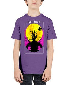 halloween full moon 500# - art pop art - Youth Tee Unisex