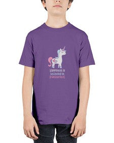 happiness is believing in unicorns 158# - unicorn - Youth Tee Unisex