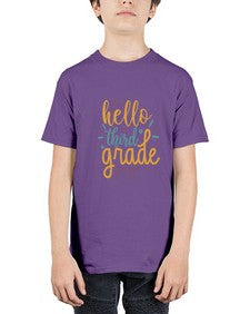 hello third grade 340# - third grade - Youth Tee Unisex