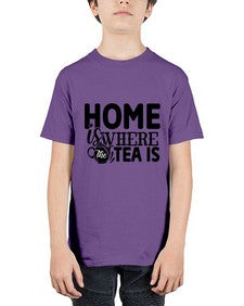 home is where the tea is 1055# - tea - Youth Tee Unisex
