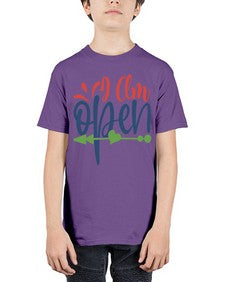 i am open Style 100# - motivation - Youth Tee Unisex