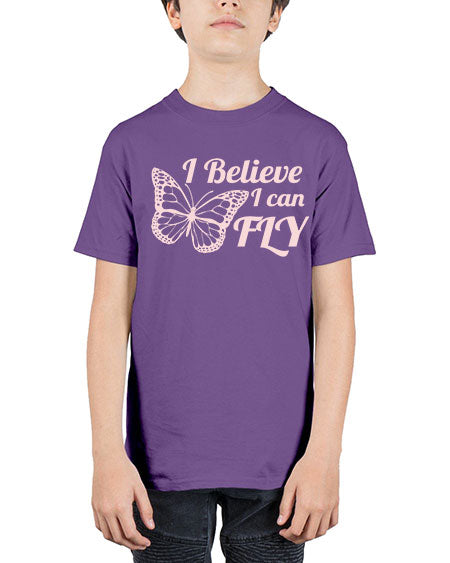 i believe i can fly  - butterfly - Youth Tee Unisex