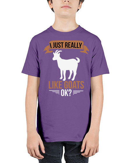 i just really like goats ok Style 3# - goat - Youth Tee Unisex