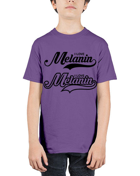 i love melanin 112# - black words and phrases - Youth Tee Unisex
