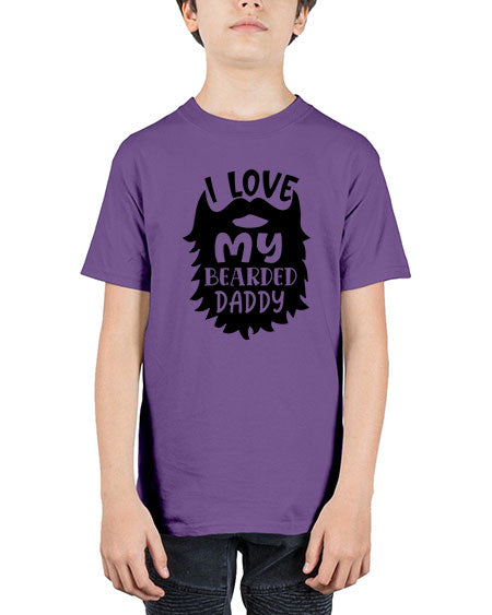 i love my bearded daddy Style 103# - baby - Youth Tee Unisex