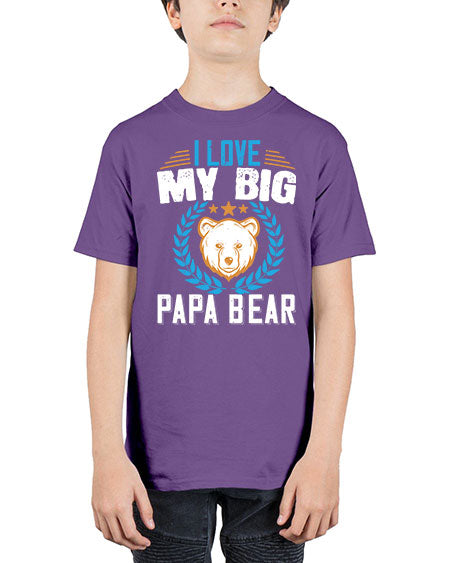 i love my big papa bear 141# - bears - animals - Youth Tee Unisex