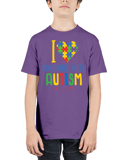 i love someone with autism Style 21# - autism - Youth Tee Unisex