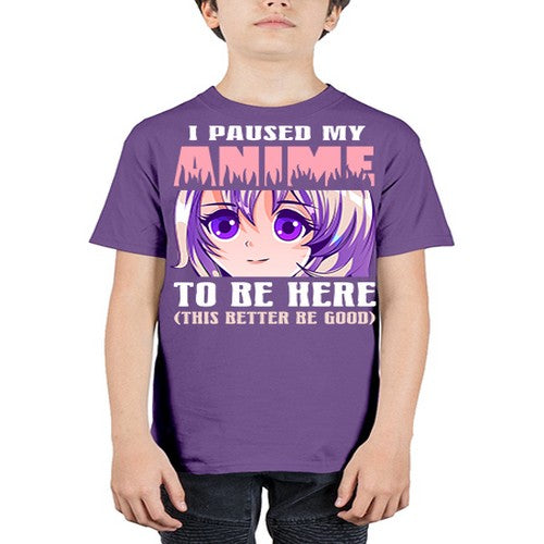 i paused my anime to be here236# - anime - Youth Tee Unisex