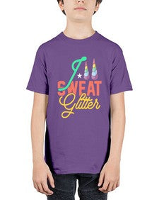 i sweat glitter 190# - unicorn - Youth Tee Unisex